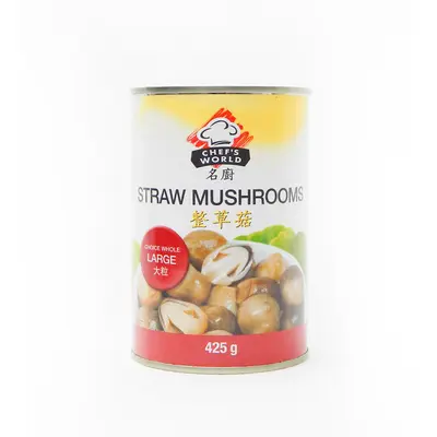 Chef's World Straw Mushrooms Large 425g