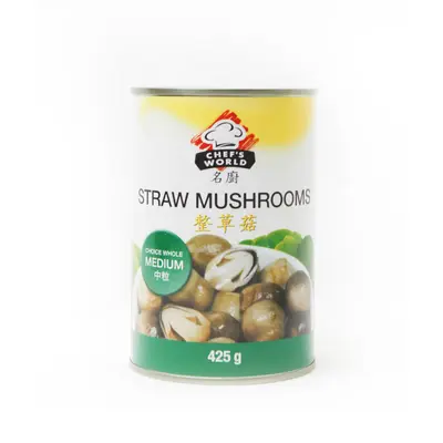 Chef's World Straw Mushrooms Medium 425g