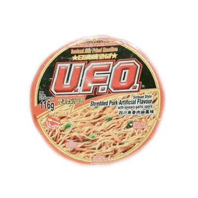 Nissin Ufo Shredded Pork Flavour Fried Noodles 116g