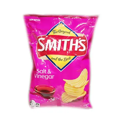 Smiths Salt & Vinegar Crinkle Chips 170g
