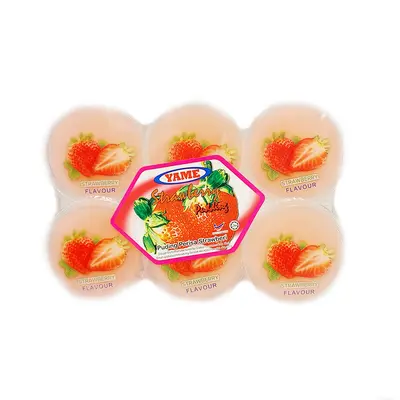 Yame Strawberry Pudding 110g*6