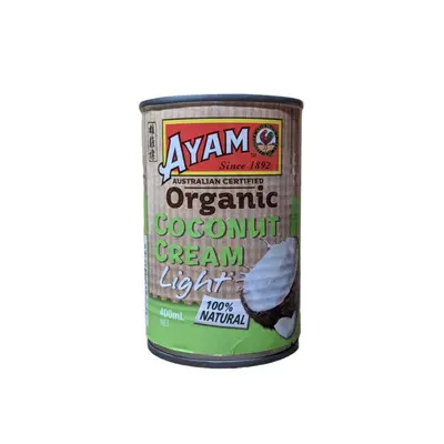 Ayam Organic Coconut Cream Light 400ml