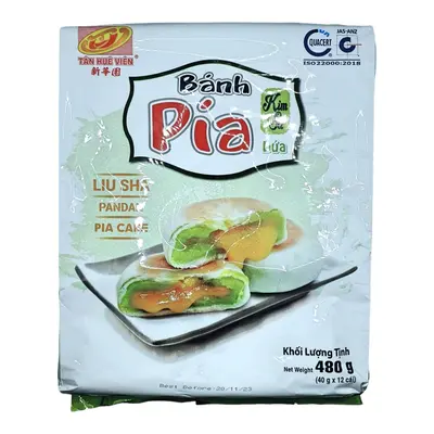 Tan Hue Vien Liu Sha Pandan Pia Cake 480g