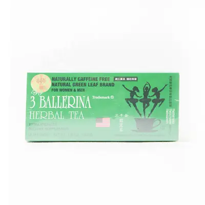 3 Ballerina Tea Extra Strength (18 Bags) 53.88g