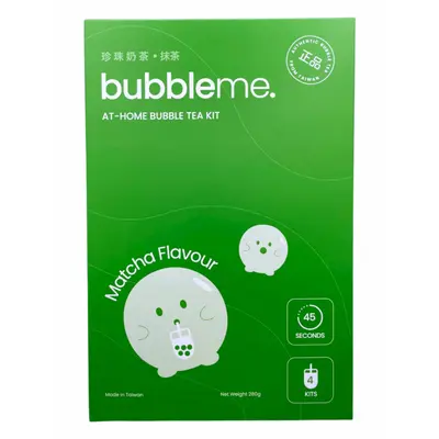 Bubbleme Bubble Tea Kit Matcha Flavour 280g
