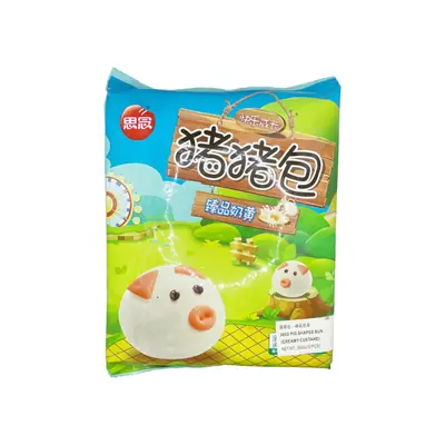 Synear Pig Shaped Creamy Custard Bun 300g