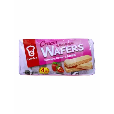 Garden Cream Waffers Strawberry Flavour 200g