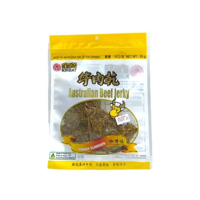 Kirbat Curry Flv Beef Jerky 50g