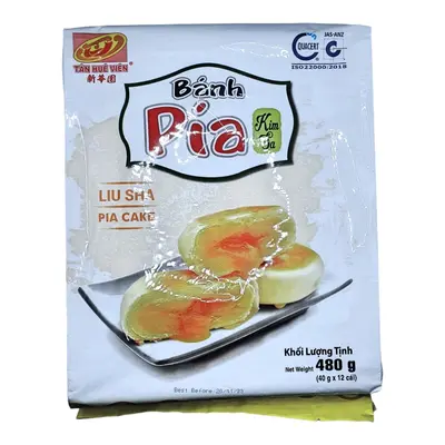 Tan Hue Vien Liu Sha Durian Pia Cake Vegetarian 480g