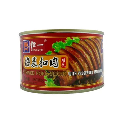 Hengyee Stewed Pork Sliced With Preserved Vegetable 360g