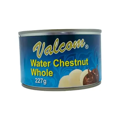 Valcom Water Chestnut Whole 227g