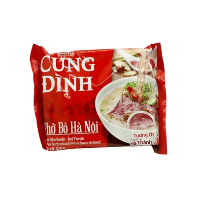 Cung Dinh Instant Rice Noodle Beef Flavour 70g