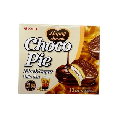 Lotte Choco Pie Black Sugar Milk Tea 336g