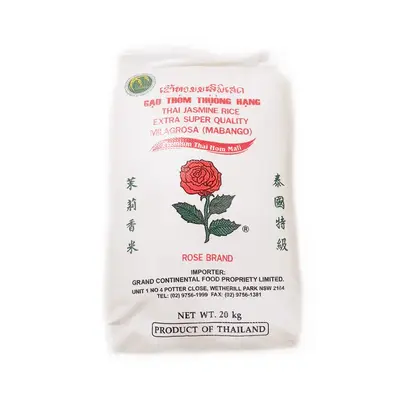 Rose Jasmine Rice 20kg 2023