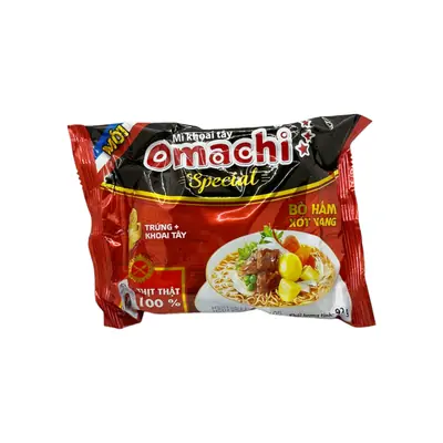 Omachi Special Beef Flv Noodle (Bo Ham Xot Vang) 92g