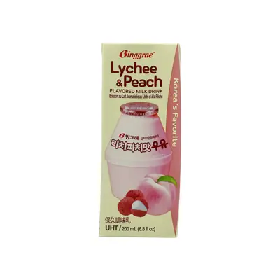Binggrae Milk Lychee & Peach 200ml