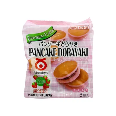 Marukyo Pancake Dorayaki Strawberry Flv 310g