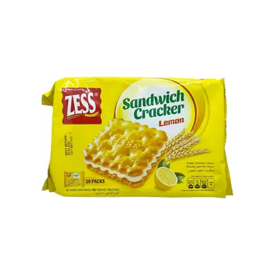 Zess Sandwich Cracker Lemon 180g