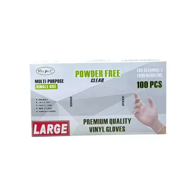 Capri Premium Vinyl Gloves Large 100pcs
