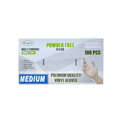 Capri Premium Vinyl Gloves Medium 100pcs
