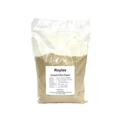 Royles White Pepper Ground 1kg