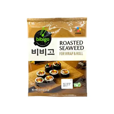 Cj Bibigo Roasted Seaweed For Wrap & Roll 22g