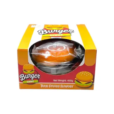 Ait Mega Burger Gummy Tutti Fruitti Flavour 450g