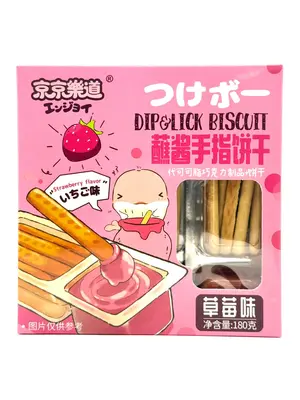 Rockman Dip & Lick Biscuit Strawberry 180g