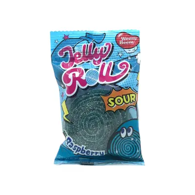 Weeny Beeny Sour Jelly Roll Raspberry 40g