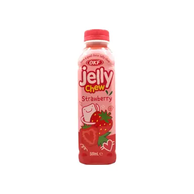 Okf Jelly Chew Strawberry Drink 500ml