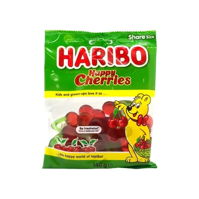 Haribo Happy Cherries Gummi Candy 140g