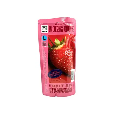 Youus Fruit Ade Strawberry 340ml