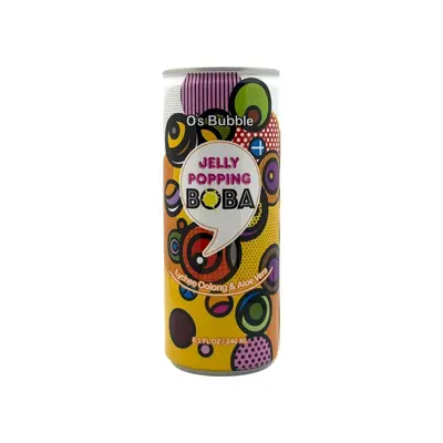 O's Bubble Popping Boba Lychee Oolong And Aloe Vera 240ml
