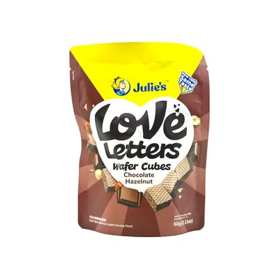 Julies Wafer Cubes Chocolate Hazelnut 60g