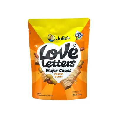 Julies Wafer Cubes Peanut Butter 60g