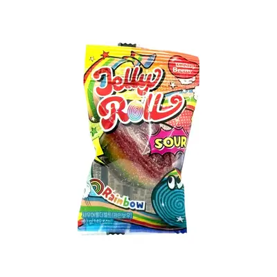 Weeny Beeny Sour Jelly Roll Rainbow 40g