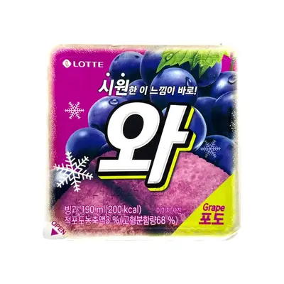 Lotte Wa Grape Sherbet 190ml