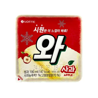 Lotte Wa Apple Sherbet 190ml