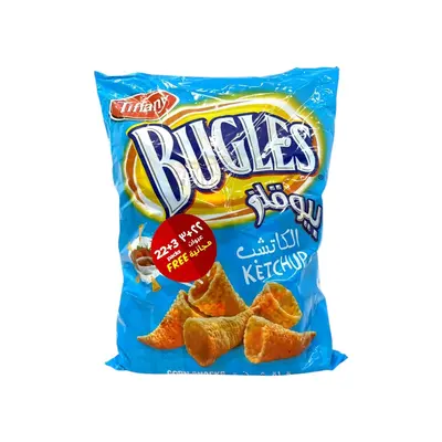 Tiffany Bugles Corn Snack Ketchup 10g*22